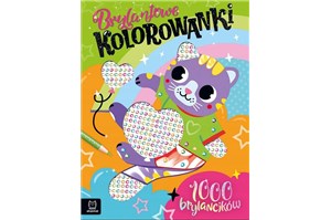 KSIĄŻ. Brylantowe kolorowanki z kotkiem