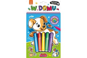 KSIĄŻ. Dotykaj i koloruj! W domu. Welurkowe kolor.