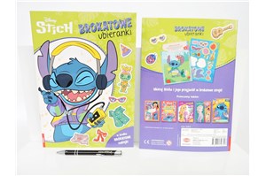 KSIĄŻ. DISNEY STITCH, brokatowe ubieranki