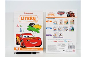 KSIĄŻ. Disney uczy Litery, Auta,  5+