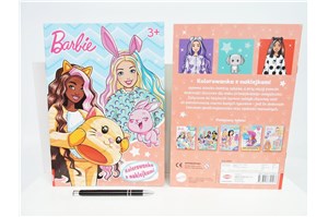 KSIĄŻ. BARBIE - Kolorowanka z naklejkami, 3+