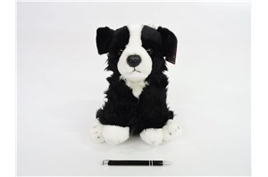 *PLUSZ pies 30 cm  Border Collie, czarno-biały