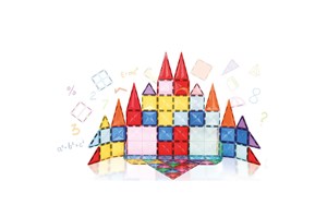 *KLOCKI MAGNETYCZNE 112 el., edu., 3D,      kart.