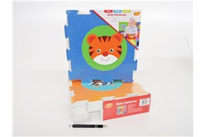 *MATA piankowa PUZZLE, 9 el, zwierz., 30x30cm