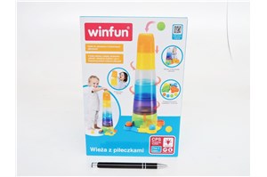 *SMILY WIEŻA 65 cm. z piłeczkami 6 el.  12m +