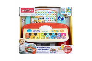 SMILY Pianinko dotykowe, św/dźw, muzyczne, 12m+
