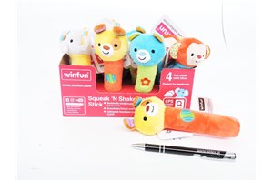 AST. SMILY GRZECHOTKA do rączki zwierzątka, 4 wz