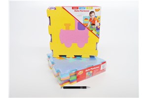 *MATA piankowa PUZZLE, 9 el. pojazdy,30x30cm