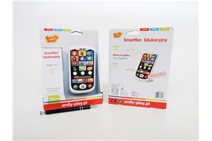 *SMILY SMARTFON edukacyjny, św/dź,  +12m, kart