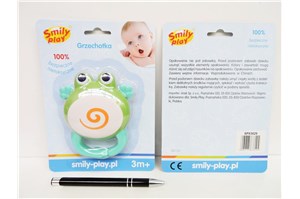 SMILY GRZECHOTKA, plast, ŻABA +3m,  blist