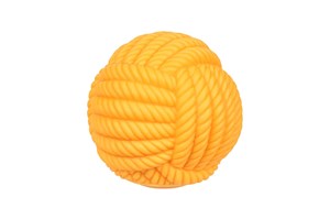 Piłka wełna piszcząca 6,5 cm 2 kol. dla psa