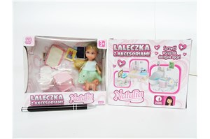 LALKA NATALIA z akc., 11 cm łazienka,   kart.