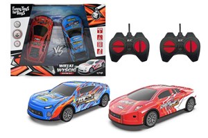 Zestaw 2 aut zdalnie sterowanych niebieski czerown