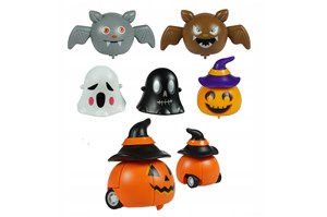 AST. Halloweenowe jeżdżące figurki, fol,  displ