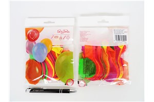BALON neonowy, 24 cm,  op. 30 szt.   fol.