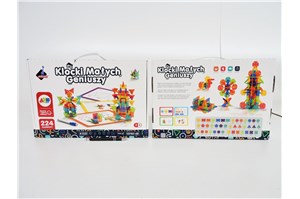 *KLOCKI MAŁYCH GENIUSZY, Geometr. śnieżynki 224 el