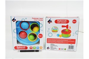 *BĘBENEK plast., zbijak z piłeczkami montessori