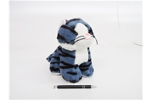PLUSZ kot, KACPEREK, nieb., pasiasty, 23 cm