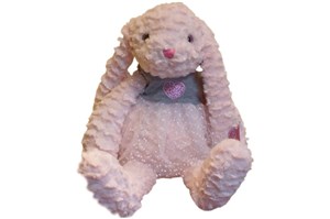PLUSZ króliczka, RÓZIA, 23cm, z opaską