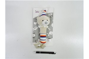 NEW BABY PISZCZEK, pałka, 17 cm, miś z balonikiem