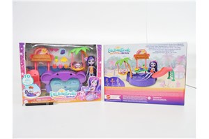*ENCHANTIMALS tropikalny basen + lalka,kart. 3/