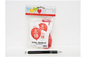 AST. BALON urodzinowy 'YOU ARE 18" op. 5 szt.
