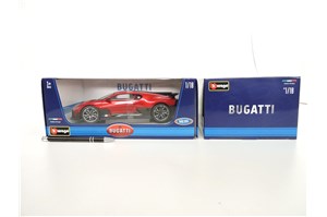 *BBURAGO metal, 1:18, Bugatti Divo Metalic, RED