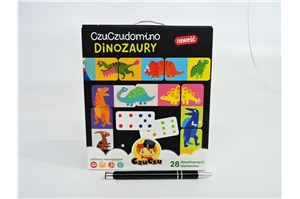 ----------*CZUCZU DOMINO, dinozaury, 2+