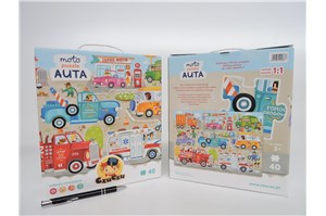 *CZUCZU PUZZLE 40 el, moto, auta, 3+