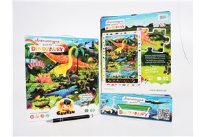 *CZUCZU Obserwacyjne puzzle 60 el., Dinozaury