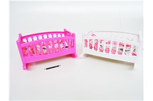 AST. KOŁYSKA Zuzia,  40cm,  z pościelą, plast.,