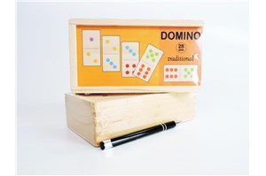 *DOMINO drew. 28 el., trady., 10x 18 cm,  fol.