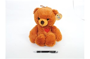PLUSZ Miś z serduszkiem, 25 cm