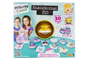 *NAKLEJKOMAT 3D, 6+,  kart.           /4/24