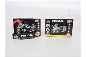*MOTOR plast, POLICJA, 1:16, św/dźw,        kart.
