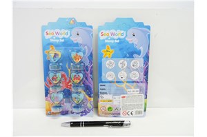 STEMPLE 6 szt. morskie, 10x21x2 cm