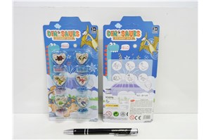 STEMPLE 6 szt. dinozaury, 10x21x2 cm