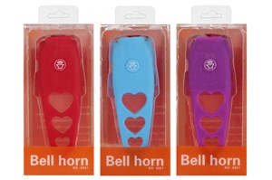 DZWONEK rowerowy, 6x13x4 cm,   blist.