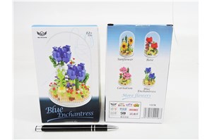 KLOCKI KWIATY 868 el., Hortensja,         kart.