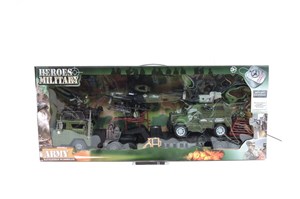 *POJAZDY MILITARNE, zest., 85x35x13 cm,     kart.