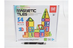 KLOCKI MAGNETYCZNE, 54 el., 3+