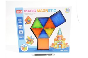 KLOCKI MAGNETYCZNY 56 el., 33x29x5 cm