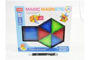 KLOCKI MAGNETYCZNE 30 el., 26x22x5 cm