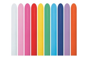 *BALONY do modelowania pastel mix 100 szt 2"