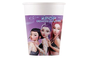 Kubeczki papierowe KPOP Demon Hunters 200 ml 8szt