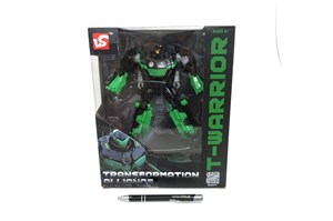 ROBOT 20 cm, zielony dinozaur, 27x22x10 cm,  kart.