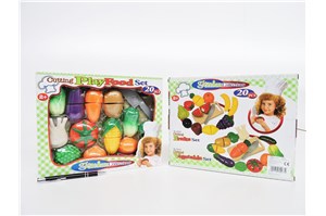 *WARZYWA plast.,  krojone z deską, 20 el.,   kart.