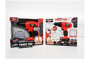 *WIERTARKA, plast, bat, czerwona,     kart.