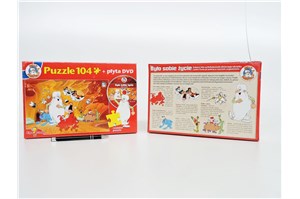 *PUZZLE Było sobie życie 104 el. BOHATEROWIE + DVD