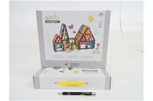 KLOCKI MAGNETYCZNE 72 el., świecące, 30x6x25 cm